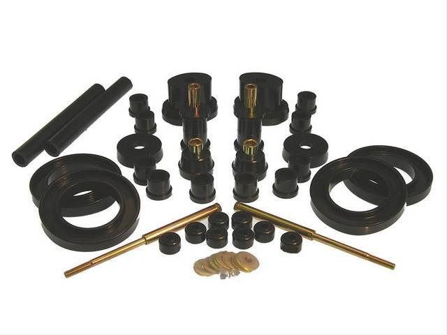 Total Kit, Prothane, Black, Does Not Include Sway Bar Bushings,  These Kit Are Made Of A Durable Urethane Construction, They Are Designed To Work With Factory Components And Hardware, They Drastically Improve Handling And Steering Response