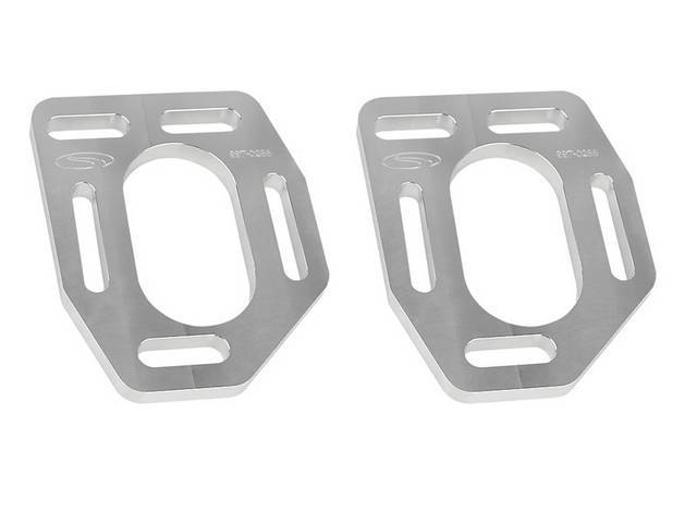 Conversion Kit, Steeda Aluminum Caster Camber Top Plate, Incl (2) Billet 6061 Aluminum Top Plates, Longer Bolts And Washer