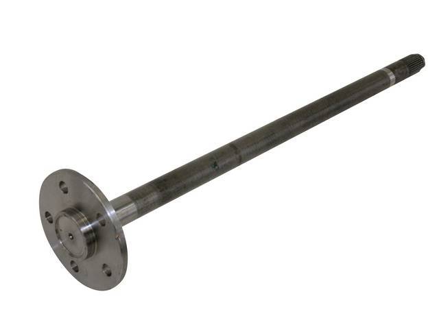 Shaft Assy, Yukon Rear Axle, New, 5 Lug, 29 1/4 Inches Long, 31 Spline, 1541h Alloy Steel, 1 Year Warranty Against Manufacturing Defects, This Is A C-Clip Axle