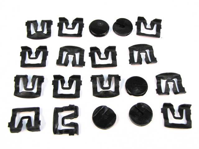 Complete Rear Window Molding Clip Kit For Coupe Models