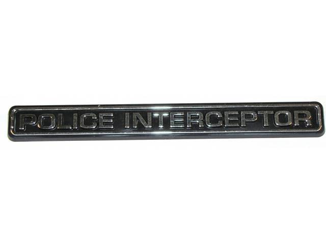Ornament, Custom, *Police Interceptor*, Repro