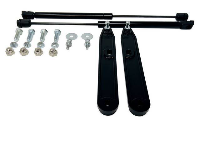 FFP Customes Trunk Lift Support Gas Shock Kit Black Anodized for (79-93) Coupe / Convertible