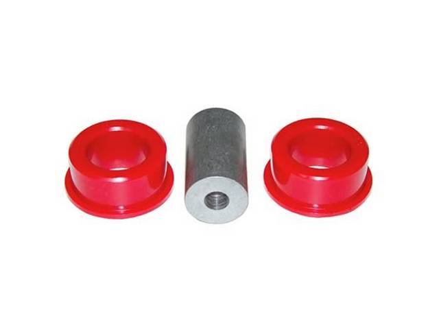 Bushing Set, Irs Differential, Rear, Red, Prothane, Incl Bushings, Washers, Sleeve Inserts, Does Both Side 