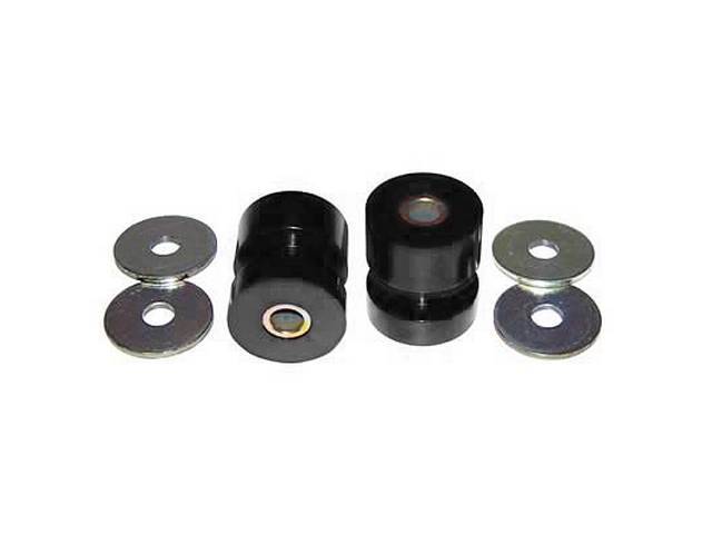 Bushing Set, Irs Differential, Rear, Black, Prothane, Incl Bushings, Washers, Sleeve Inserts, Does Both Side 