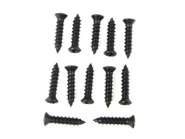 Mounting Kit, T-Roof Striker Plate, Incl (12) Screws, Does All 4 Coners, Repro