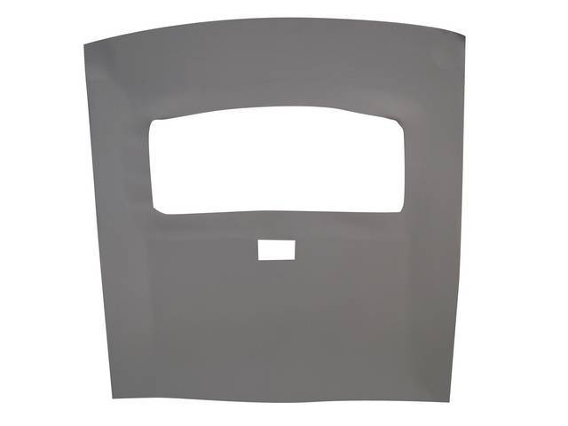 Headliner Assy, Roof, Vinyl, Opal White, W/ Front Mounted Dome Light, Incl Pre Installed Abs Backing Board,  Repro