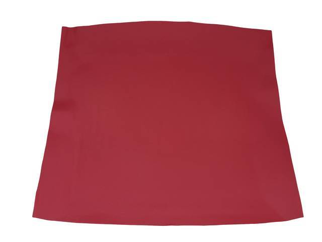 Headliner Assy, Roof, Vinyl, Scarlet Red, W/ Front Mounted Dome Light, Incl Pre Installed Abs Backing Board,  Repro