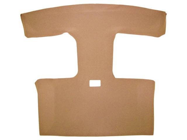 Headliner Assy, Roof, Vinyl, Sand Beige, W/ Front Mounted Map Light, T-Roof Cutout, Incl Pre Installed Abs Backing Board,  Repro
