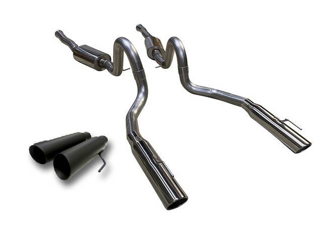 MRT Sport Touring  Cat-back Exhaust system for 99-04 Excl Cobra (Black Ops Tips)