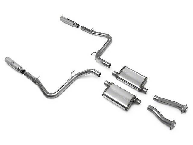 Exhaust Kit, Cat Back, Magnaflow, 2 1/2 Inch Pipes, Incl All Stainless Steel Inlet And Outlet Pipes And Performance Mufflers, 3 1/2 Inch Rear Tailpipes Or Tips
