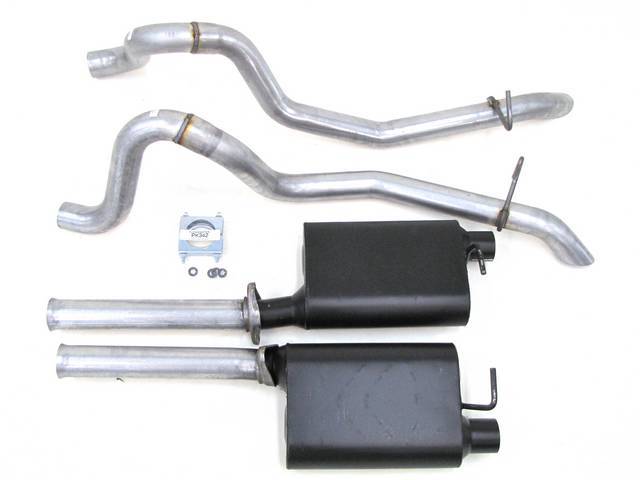 Exhaust Kit, Cat Back, Flowmaster, 16 Gauge 2 1/2 Inch Aluminized Tubing, Incl Inlet And Outlet Pipes And Super 44 Series Delta Flow Mufflers, All Mounting Hardware 