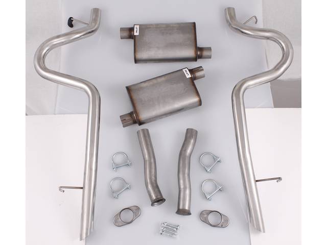 Exhaust Kit, Cat Back, Pypes Performance, 2 1/2 Inch Pipes, Incl All Stainless Steel Inlet And Outlet Pipes And  Violator Performance Mufflers