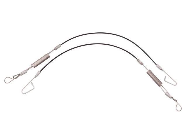 Replacement Style Convertible Top Rear Quarter Side Tension Cables for 94-04