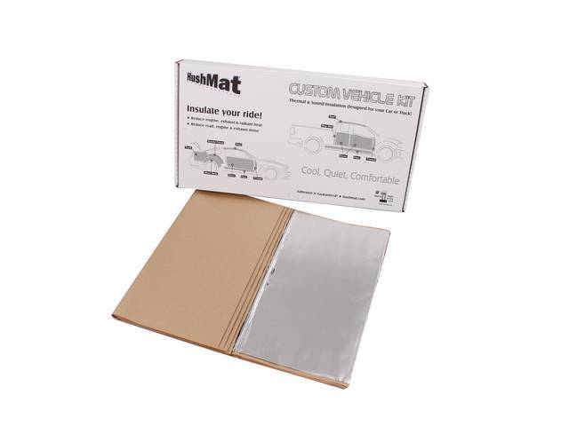 Roof / Headliner Kit, Hushmat, Silver Backing, Self Adhesive Thermal And Vibration Damping, Designed To Apply Directly To The Roof Panel To Reduce Heat And Road Noise 