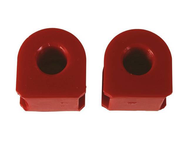 Insulators, Front Sway Bar, W/ 7/8 Inch Bar, Prothane, Red, These Are Performance Urethane Bushings. Must Reuse Your Factory Brackets