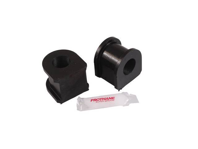 Insulators, Front Sway Bar, W/ 15/16 Inch Bar, Prothane, Black,  These Are Performance Urethane Bushings. Must Reuse Your Factory Brackets