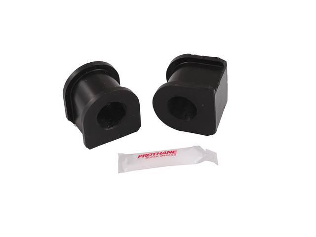 Insulators, Front Sway Bar, W/ 1 Inch Bar, Prothane, Black, These Are Performance Urethane Bushings. Must Reuse Your Factory Brackets