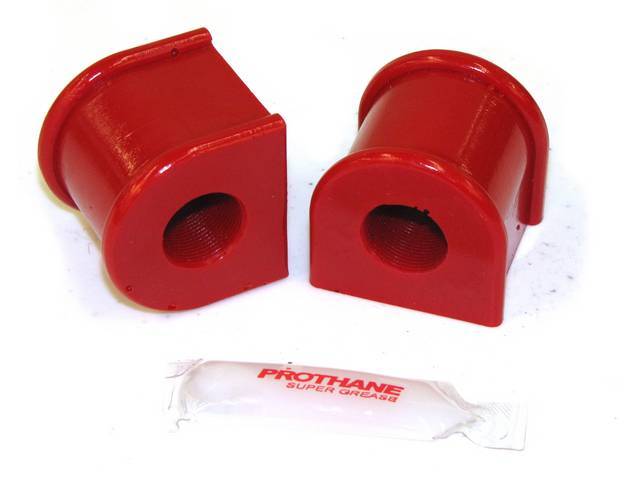 Insulators, Front Sway Bar, W/ 1 1/4 Inch Bar, Prothane, Red, These Are Performance Urethane Bushings. Must Reuse Your Factory Brackets