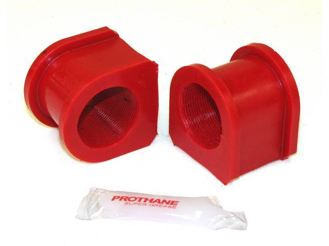 Insulators, Front Sway Bar, W/ 1 5/16 Inch Bar, Prothane, Red, These Are Performance Urethane Bushings. Must Reuse Your Factory Brackets