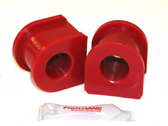 Insulators, Front Sway Bar, W/ 25 Mm Bar, Prothane, Red, These Are Performance Urethane Bushings. Must Reuse Your Factory Brackets