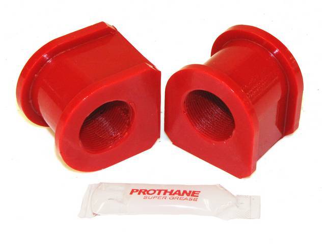 Insulators, Front Sway Bar, W/ 28 Mm Bar, Prothane, Red, These Are Performance Urethane Bushings. Must Reuse Your Factory Brackets