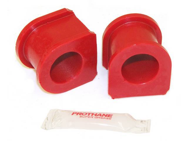 Insulators, Front Sway Bar, W/ 30 Mm Bar, Prothane, Red, These Are Performance Urethane Bushings. Must Reuse Your Factory Brackets