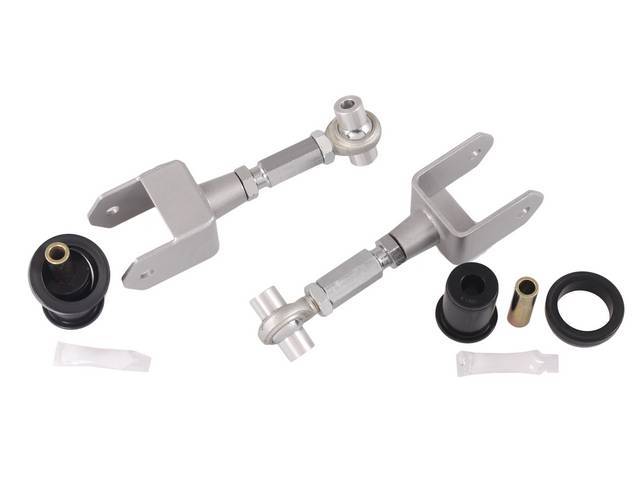 Control Arm Set, Rear Upper, Adjustable, Steeda, W/ Spherical Style Mounting, Incl Differential Bushings, Designed To Allow Correct Adjustment Of Pinion Angle