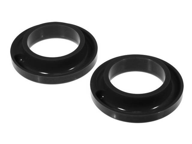 Insulators, Rear Coil Spring, Prothane, Black, Incl Lowers Only
