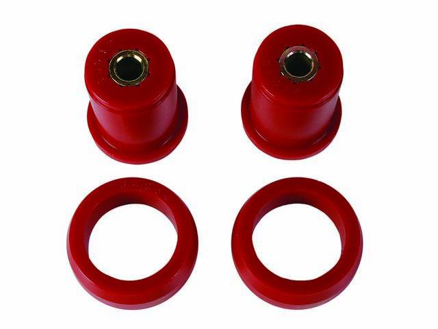 Bushing Kit, Axle Housing, Urethane, Red, Soft Compound (Street Use), Does Not Incl Outer Shells, Repro