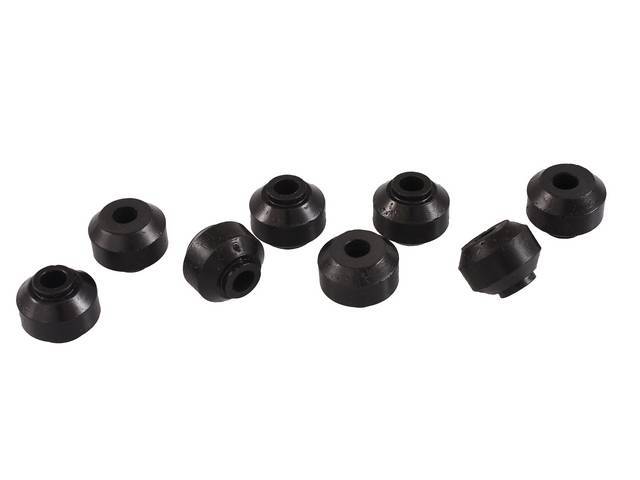 Bushing Kit, Front End Link, Prothane, Black, Incl (8) Bushings, Designed To Work With Stock Hardware