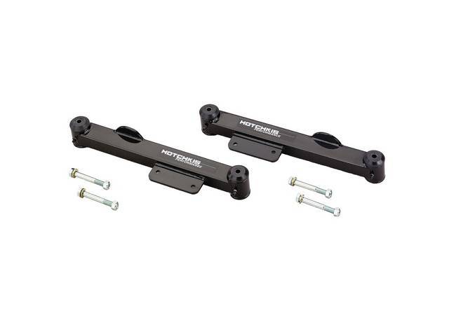 Control Arm Kit, Rear Lower, Box Steel, Black, Hotchkis, Incl Urethane Front And Rear Bushings, These Control Arms Are Designed To Fit Into Stock Location And Work With Stock Style Swaybars