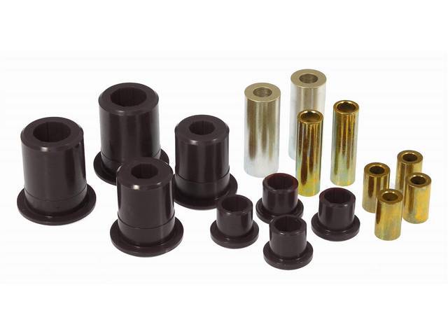 Bushing Kit, Rear Control Arms, Urethane, Black, Does Not Incl Shells (Re-Use Originals), Repro