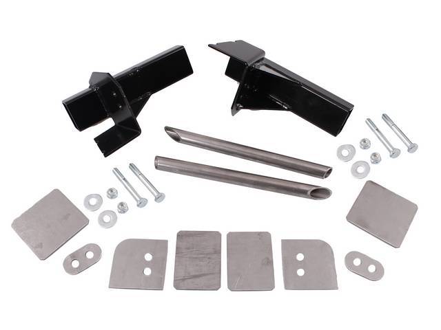 Lower Torque Box Kit, Adjustable, Incl Rh And Lh Side, Repro, Designed To Replace The Factory Unit And Increase Desired Adjustment Of The Lower Control Arms
