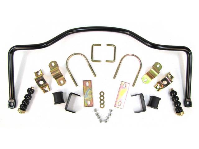 Sway Bar Kit Rear 7 8 Inch Black Incl Attaching Hardware M 5a772