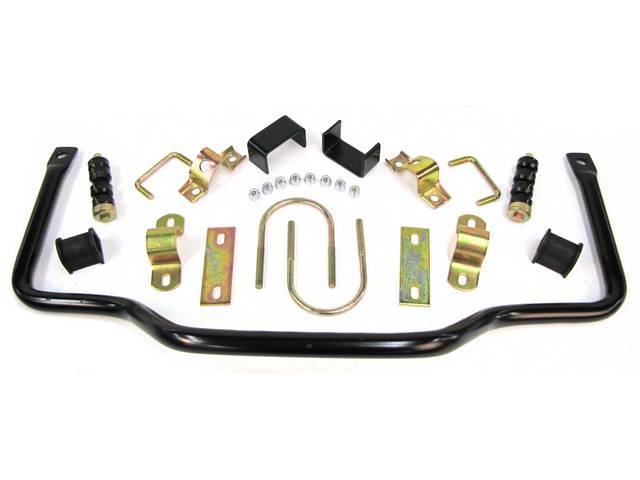 Sway Bar Kit, Rear, 1 Inch, Black, Tubular, Incl Attaching Hardware, These Bars Are To Be Used W/ Cars With Factory Rear Sway Bars, They Also Use Factory Mounting Locations, They Are Designed To Save Weight Over The Factory Oem Style Bars