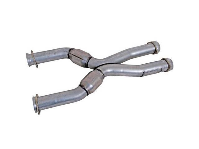 X-Pipe, Off-Road, Catted Short Style, Bbk Performance, 3 Inch Aluminized Tubing, Oem Style Flanges, Incl Oxygen Sensors Bungs In Factory Locations, High Flow Catalytic Convertors For Enhanced Exhaust Flow