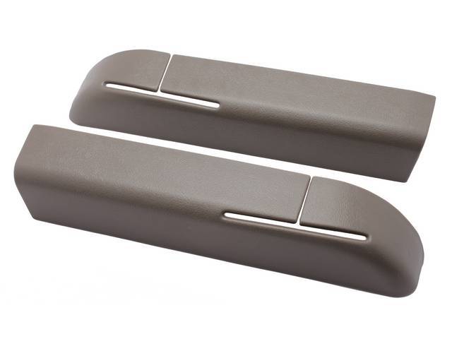 Covers, Front Seat Shoulder Strap Opening, Titanium Gray, Pair, Paint To Match, Repro, Fozz-7660230-E
