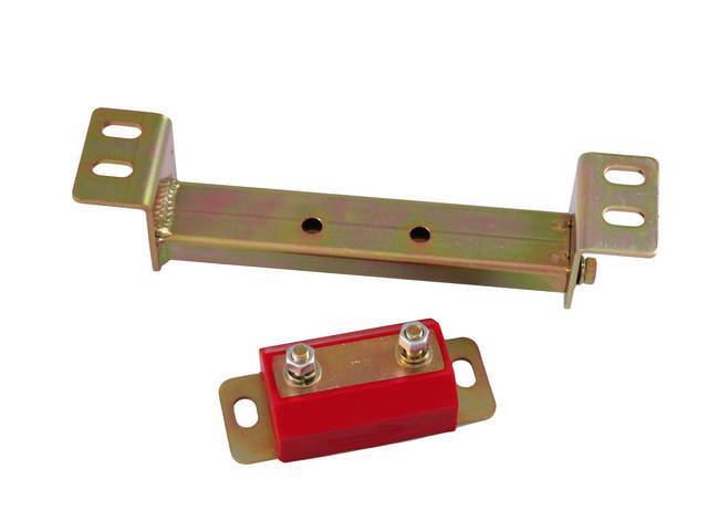 Insulator And X Member Kit, Transmission Mount, Prothane, Red, Combo Kit Incl Both The Mount And The X Member