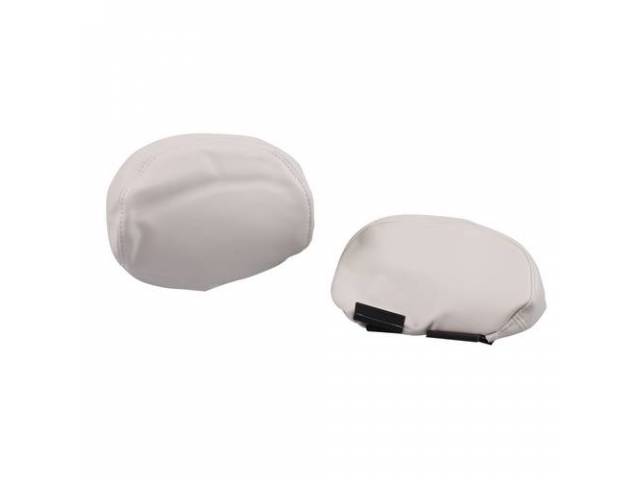 Headrest Covers, 4 Way Adjustable, Pair, Oe Style,