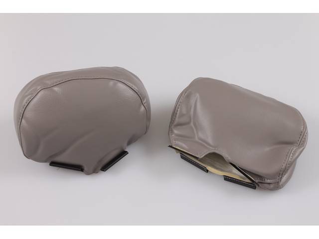 Headrest Covers, 4 Way Adjustable, Pair, Oe Style,