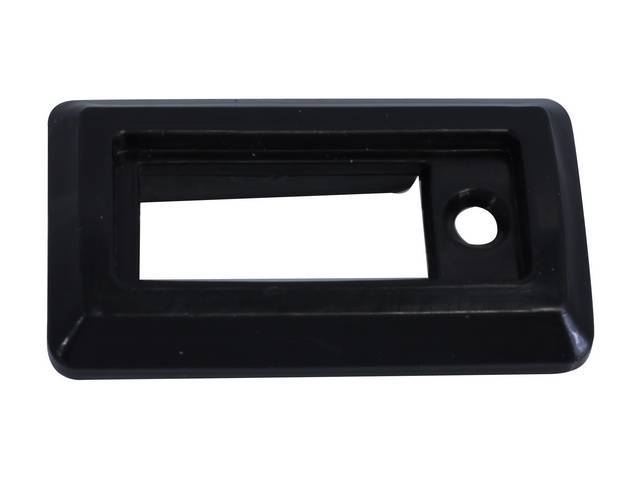Bezel, Front Seat Back Latch Handle, Black, Rh Or Lh Side, Exact Reproduction, E3fz-6162672-A