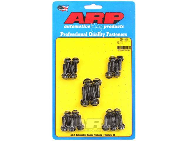 ARP 302/351W Oil Pan Bolt Kit Black Oxide 12-Point Style (254-1803) W/ Side Support Rails