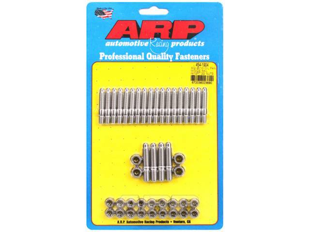 ARP 302/351W Oil Pan Stud Kit Stainless 12-Point Style (454-1904) W/ Side Support Rails