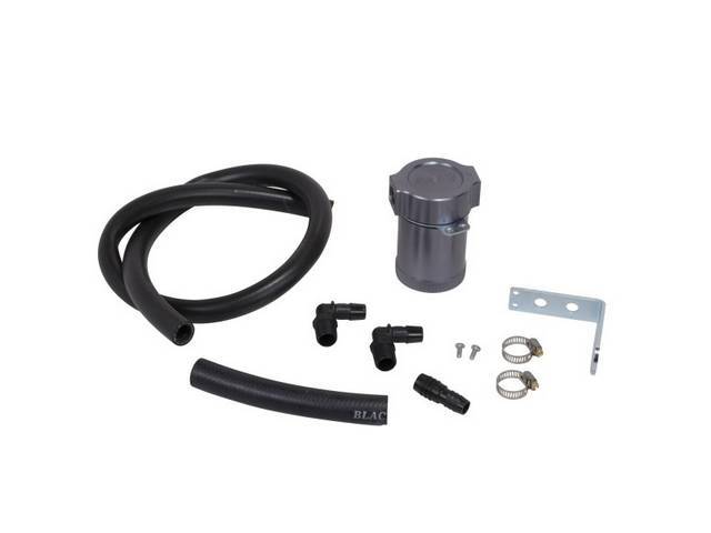 Separator / Catch Can Kit, Air Oil, Bbk Performance, Incl Catch Can Kit, Mounting Bracket, Rubber Hose, Designed To Plum Into The Pcv System And Reduce Oil Into The Intake Track, This Is Designed As A Universal Style Kit