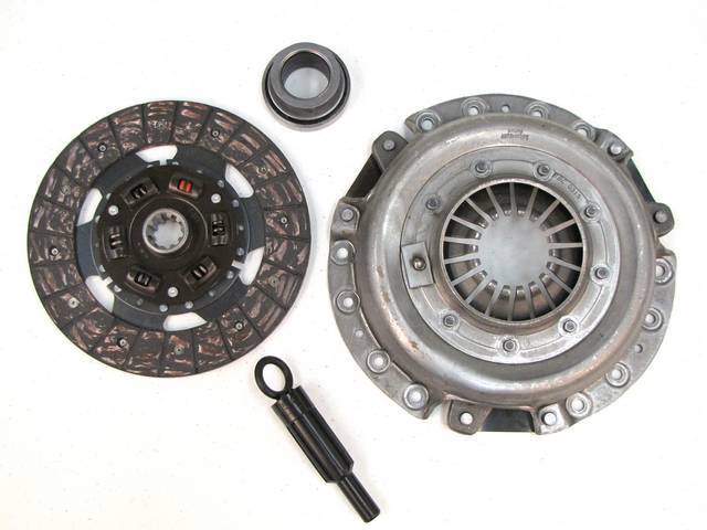 Premium Clutch Set, New, Ram, 8 1/2 Inch X 1 1/16 Inch, 10 Spline, Incl Pressure Plate, Disc, Throw Out Bearing, Alignment Tool, Repro