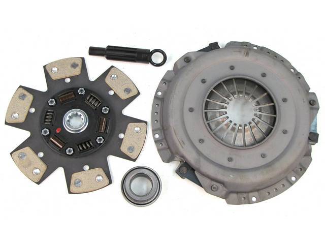 Powergrip Clutch Set, New, Ram, 10 Inch X 1 1/16 Inch, 10 Spline, Incl Pressure Plate, Disc, Throw Out Bearing, Alignment Tool, Repro
