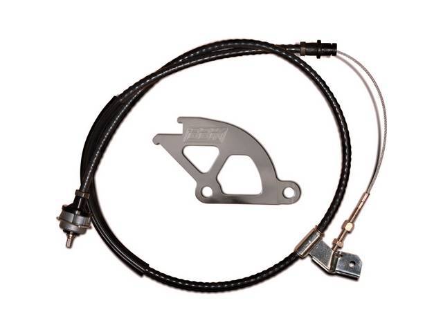 Cable Kit, Clutch Release, Bbk, Incl Heavy Duty Adjustable Clutch Cable, Aluminum Quadrant Kit, Does Not Incl Firewall Adjuster, Designed For  Use With Aftermarket Clutch Kits