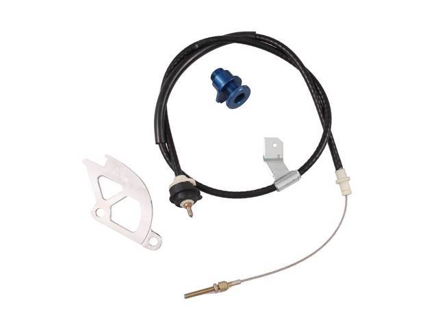 Cable Kit, Clutch Release, Bbk, Incl Heavy Duty Adjustable Clutch Cable, Aluminum Quadrant Kit, Firewall Adjuster, Designed For  Use With Aftermarket Clutch Kits