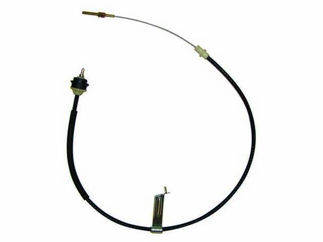Cable, Adjustable Clutch, Steeda, Stainless Steel Inner Cable W/ Low Friction Lining, Stiffer Bushing At Firewall, Use W/ Steeda Aluminum Quadrant, Repro