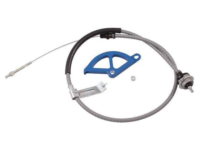 Cable Kit, Clutch Release, Street Bandit, Incl Heavy Duty Adjustable Clutch Cable, Aluminum Quadrant Kit, Does Not Incl Firewall Adjuster, Designed For  Use With Aftermarket Clutch Kits